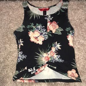 Flower Pattern crop top